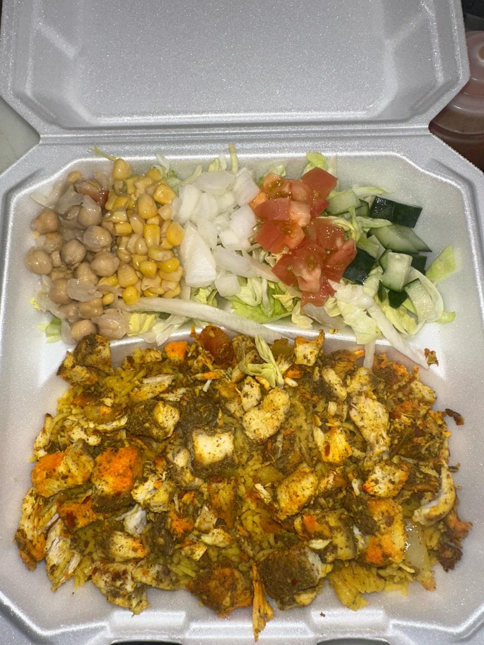 Chicken Platter Over Rice